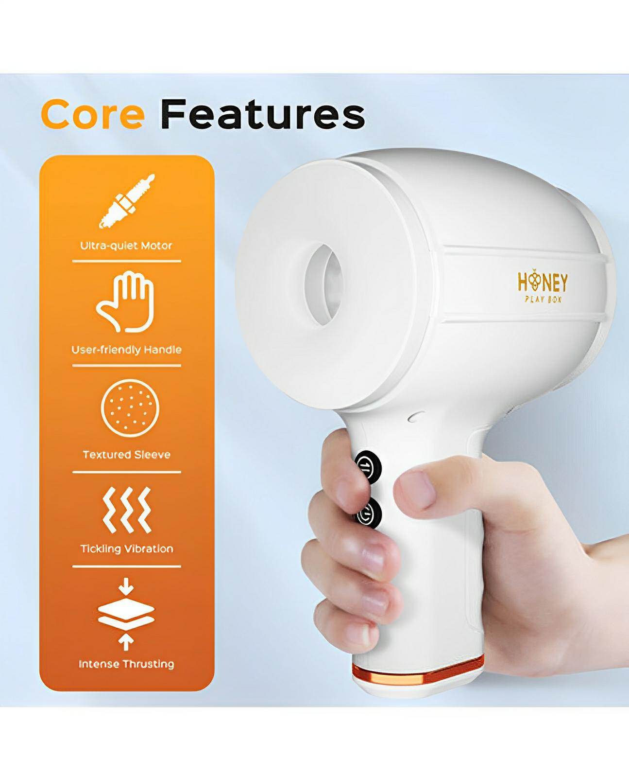 Faye Open-ended Thrusting Masturbator Penis Stimulator - SEX LOVE DOLLS