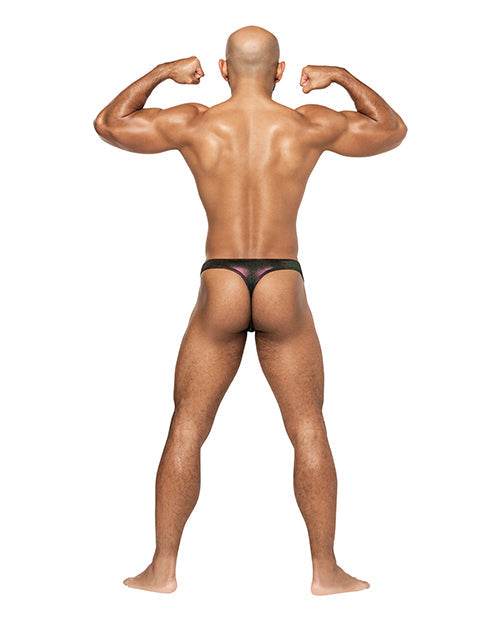 Hocus Pocus Stretch Poly Spandex Uplift Bong Thong Purple - SEX LOVE DOLLS