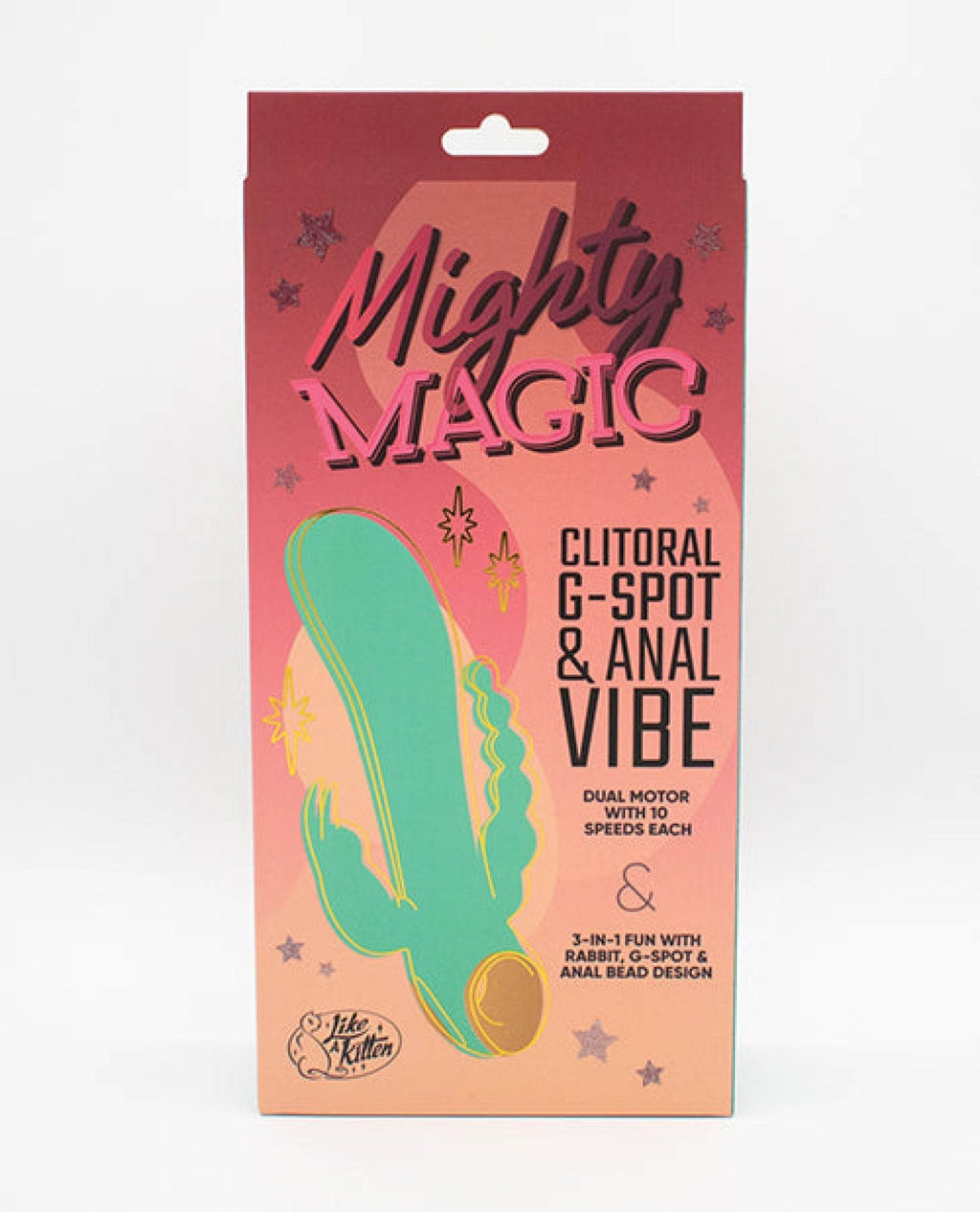 Natalie's Toy Box Mighty Magic Clit, G-Spot & Anal Vibrator - Aqua - SEX LOVE DOLLS