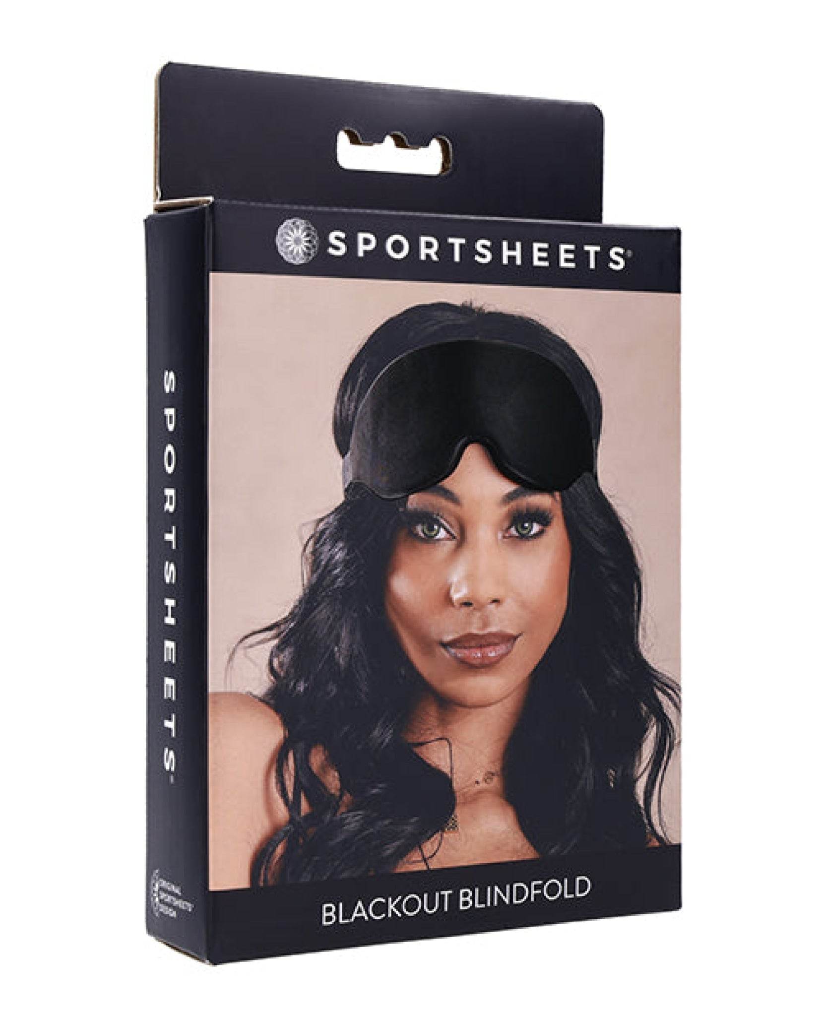 Sportsheets Blackout Memory Foam Blindfold - Black - SEX LOVE DOLLS