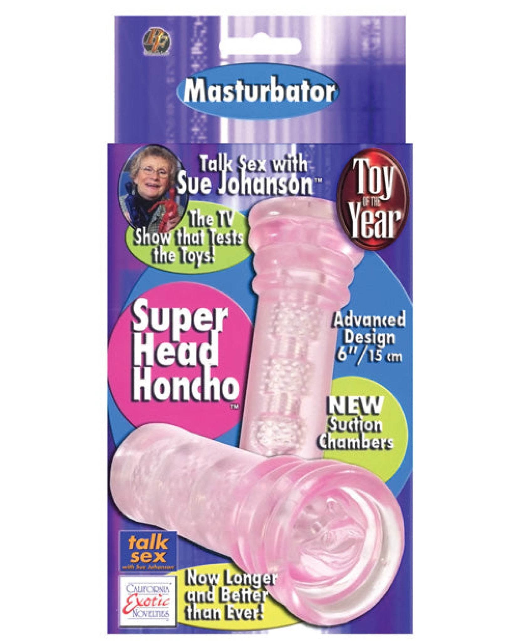 Sue Johanson Super Head Honcho - Pink - SEX LOVE DOLLS